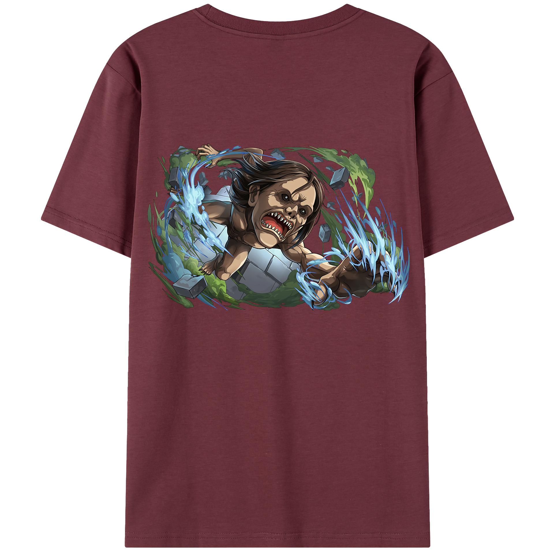 （画像用） 進撃の巨人 Attack on Titan 綿100％半袖Tシャツ（背面プリント）